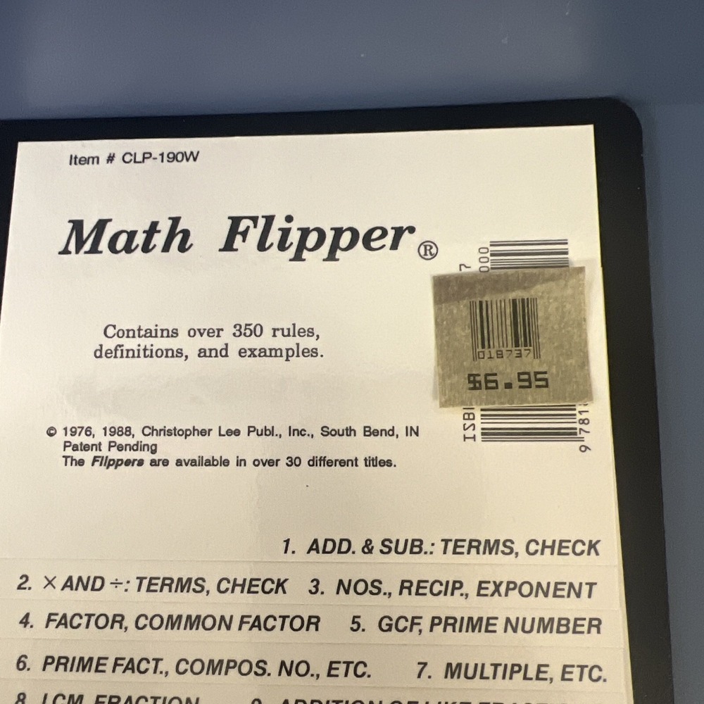 Basic‎ Reference Math Flipper - Picture 4 of 16